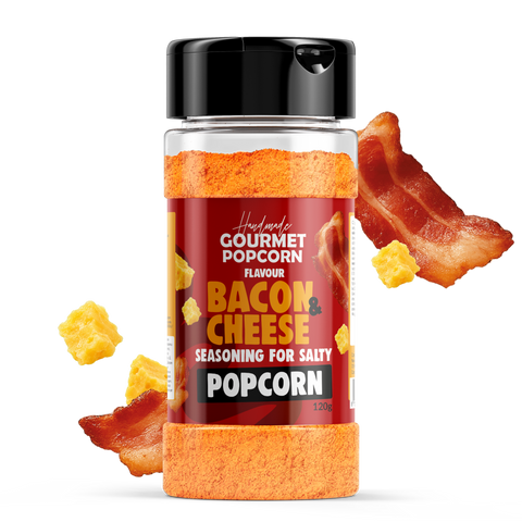 Příchutě na popcorn Bacon & Cheese