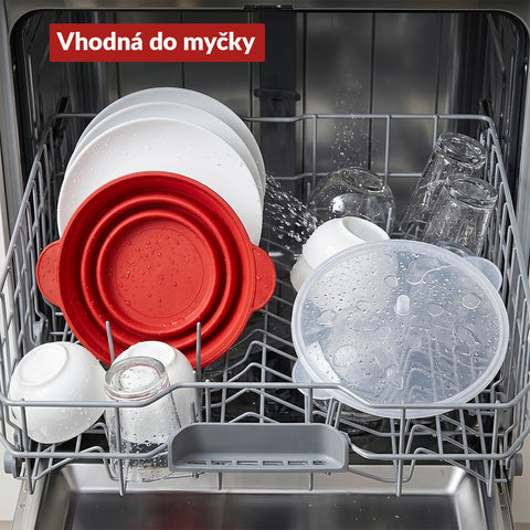 Silikonová mísa na popcorn do mikrovlnky – skládací