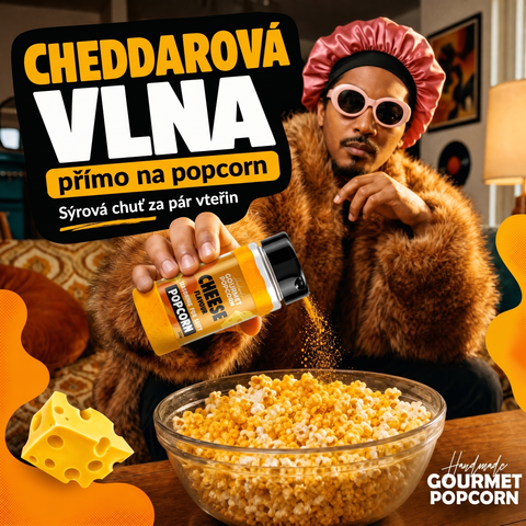 Příchutě na popcorn Cheese