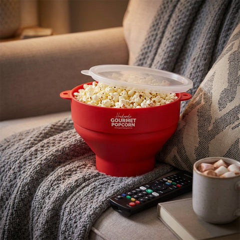 Silikonová mísa na popcorn do mikrovlnky – skládací